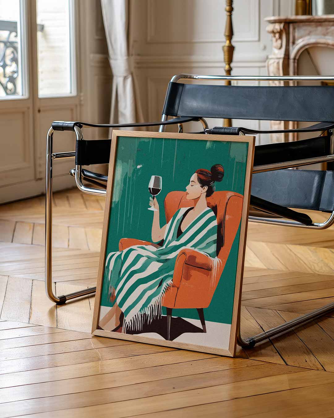 Relax & Wine Vibes – zomer portret poster, afbeelding 7