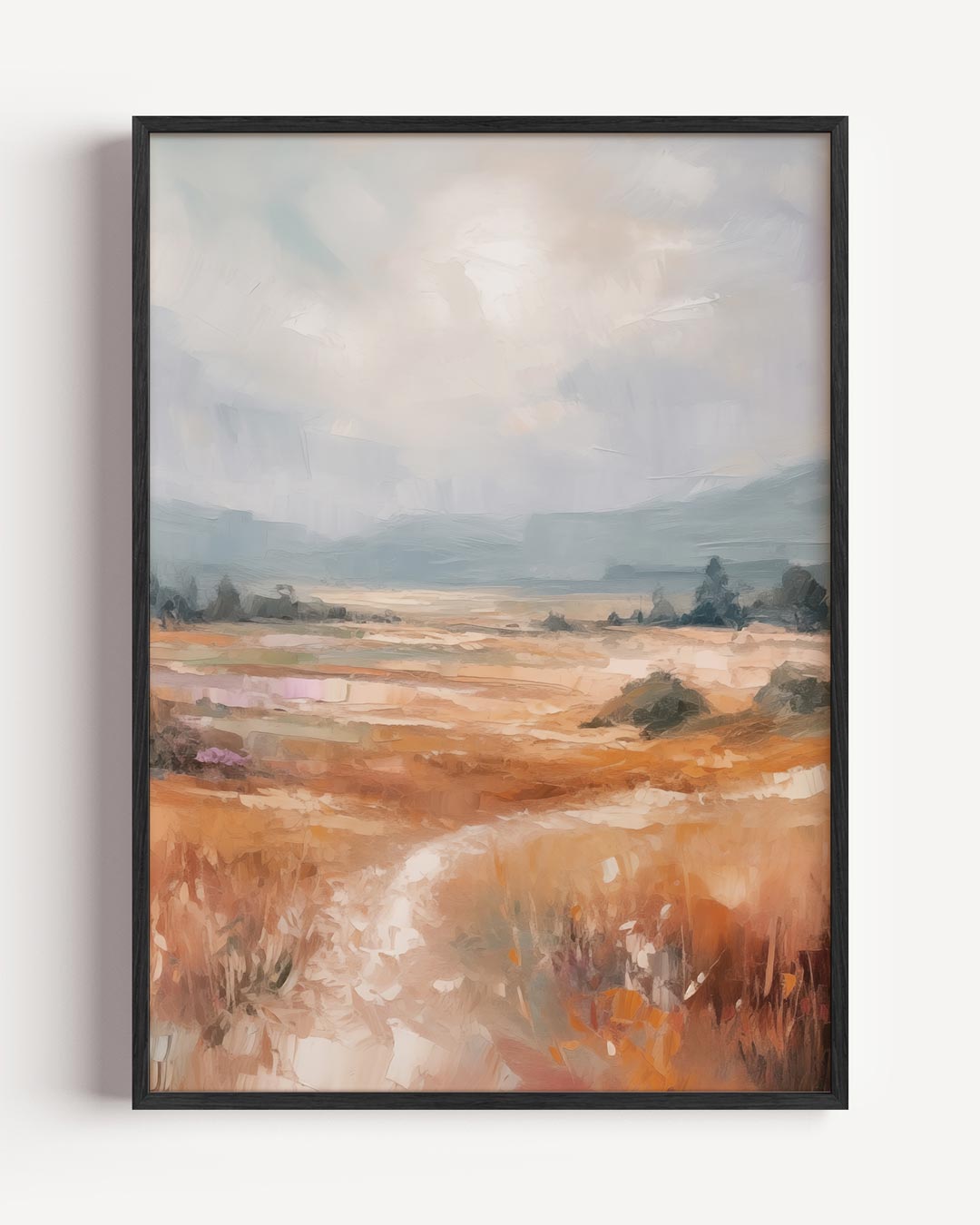 Dromerig Landschap aan de Horizon – botanische portret poster als wanddecoratie