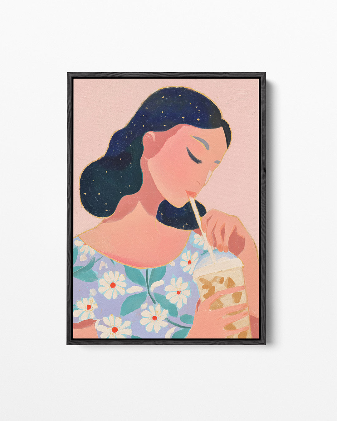 Dromerige vrouw – staand wanddecoratie kunstwerk