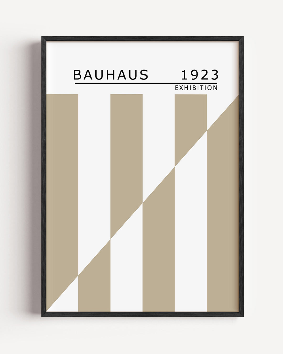 Lijnen en vlakken – staande Bauhaus poster als wanddecoratie