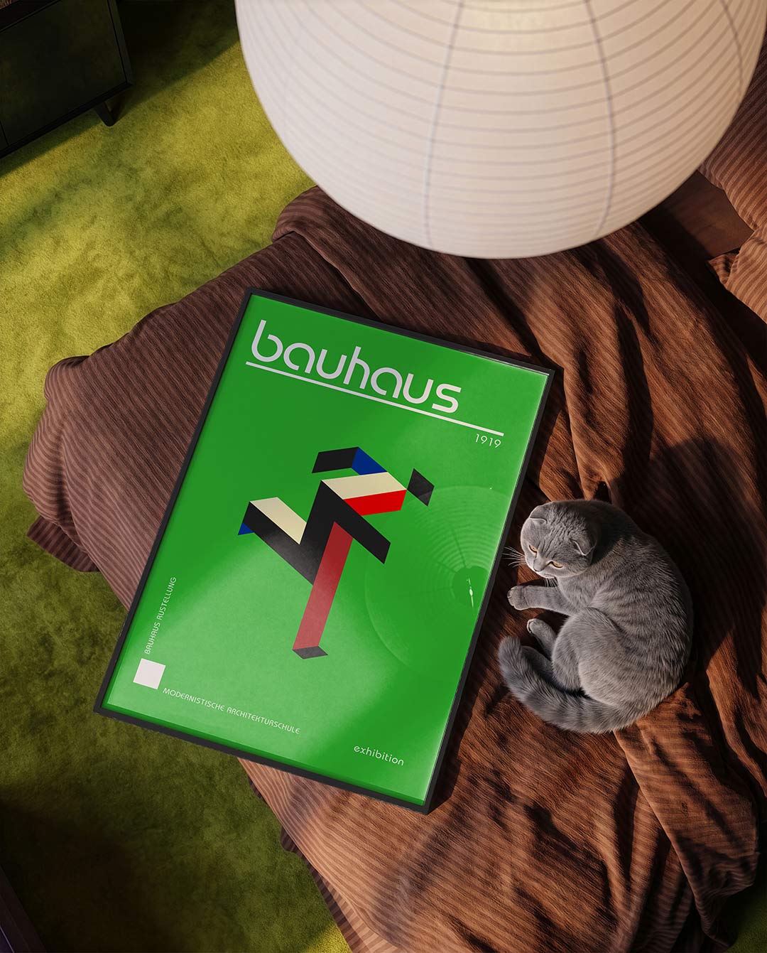 Vorm en kleur – moderne Bauhaus wandkunst als poster