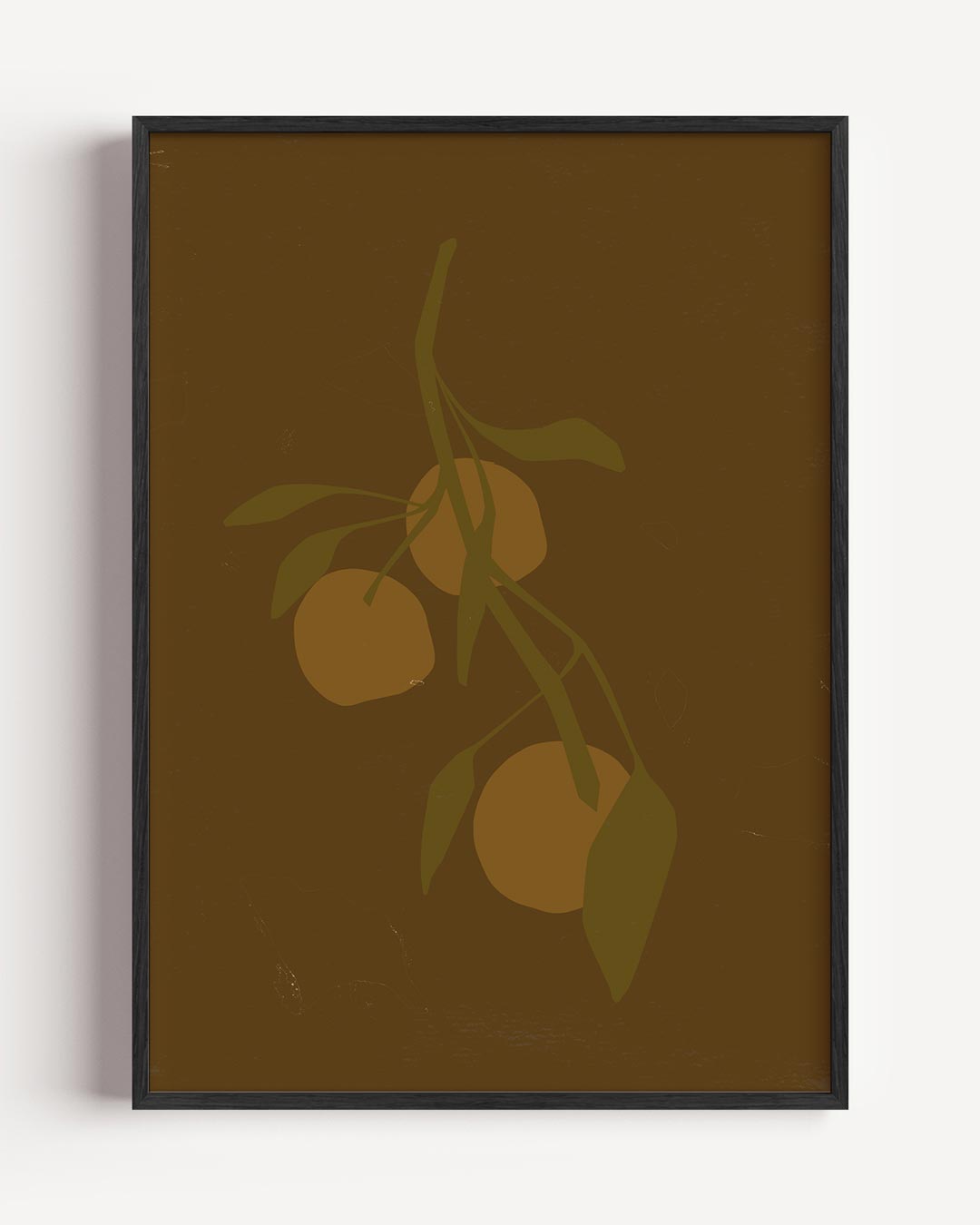 Minimalistische Citrusboom – bloemen portret poster als wanddecoratie