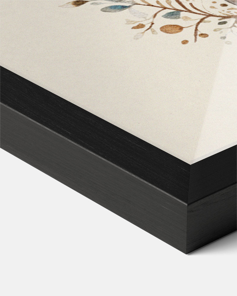Winterse Hert – kerst poster als sfeervolle staande wanddecoratie