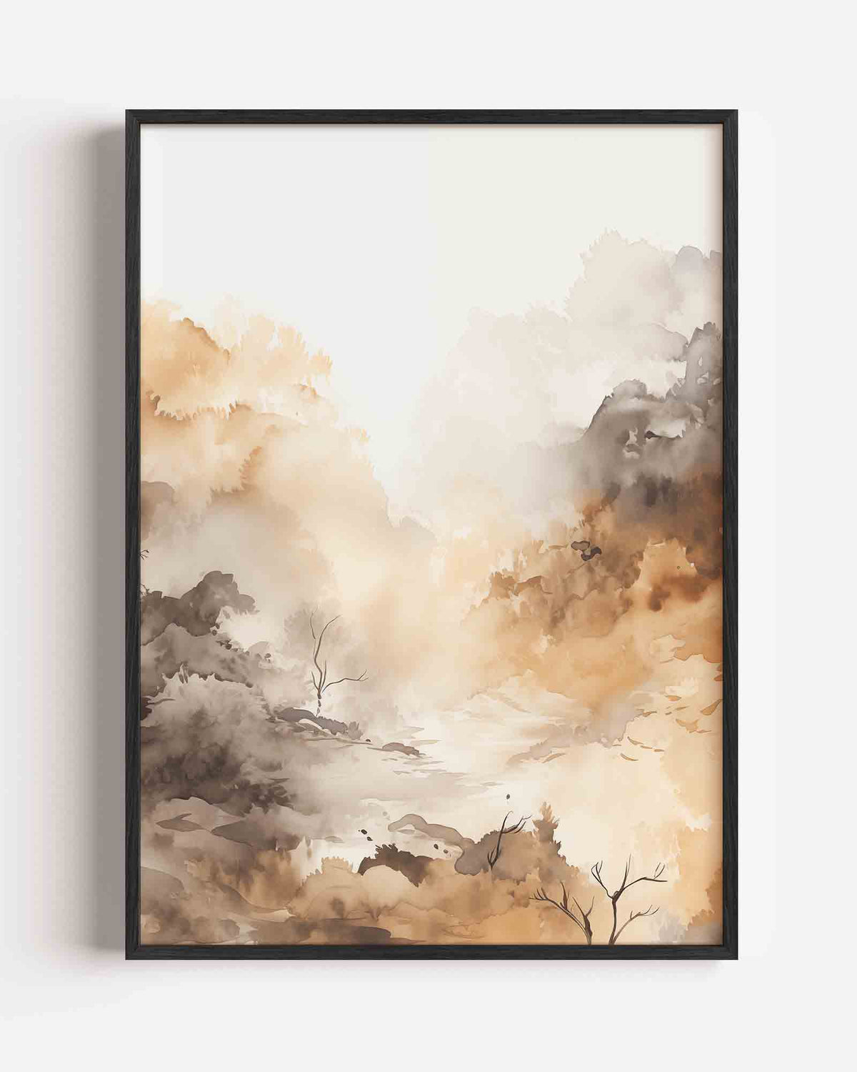 Landschap in zachte tinten – natuur portret poster als wanddecoratie