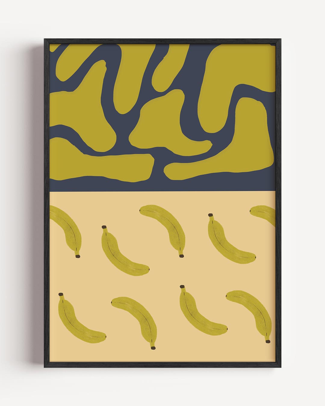 Bananen Jungle Vibes – keuken portret poster als wanddecoratie