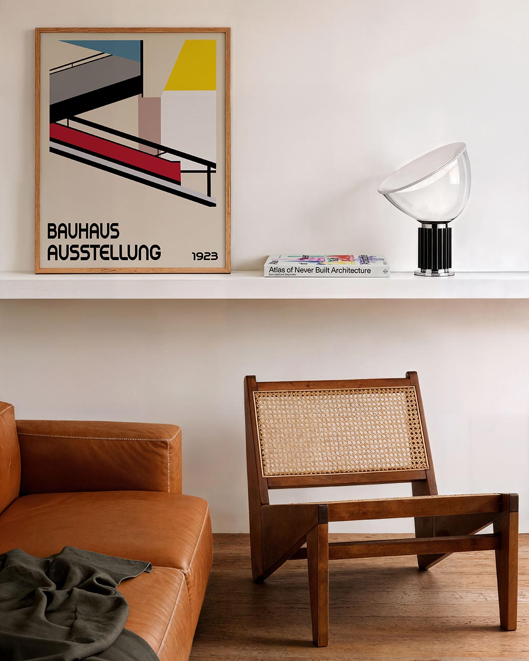 Vorm en balans – staande Bauhaus poster voor aan de muur