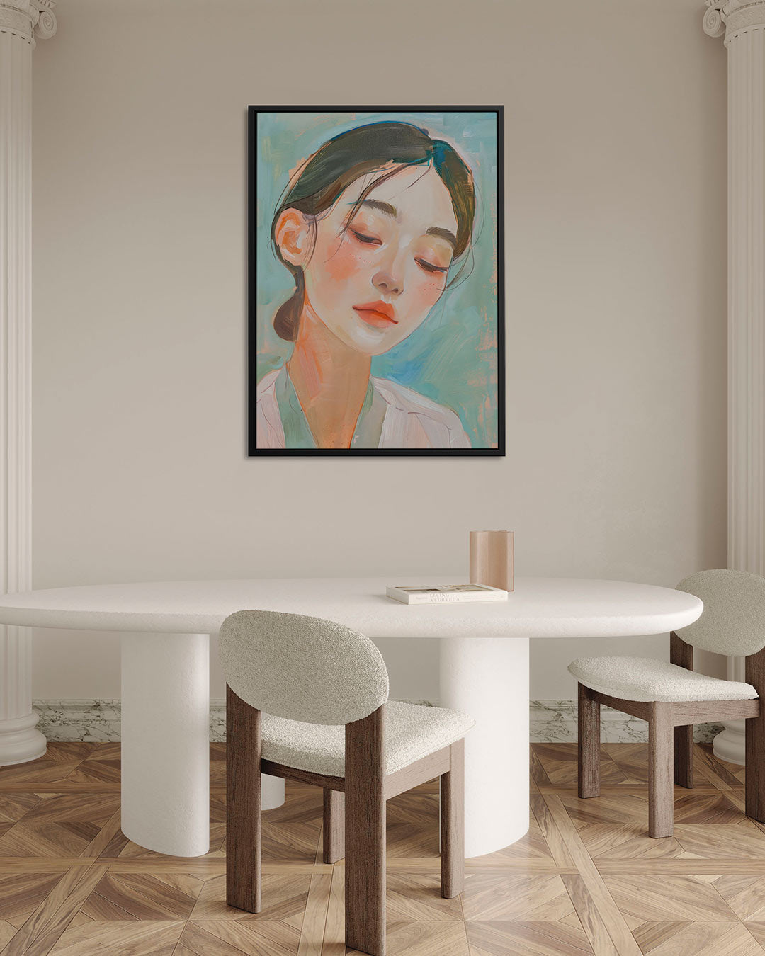 Dromerige portretstudie – Dromerig – alternatieve weergave van het kunstwerk
