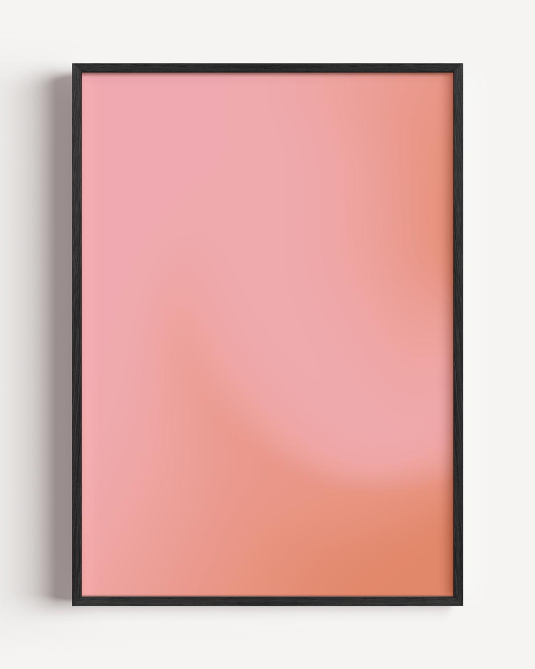Zachte Roze Warme Abstractie – kleurrijke abstracte portret poster als wanddecoratie