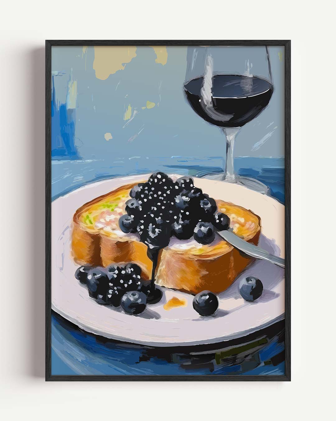 Luxe Ontbijt Moment – keuken portret poster als wanddecoratie