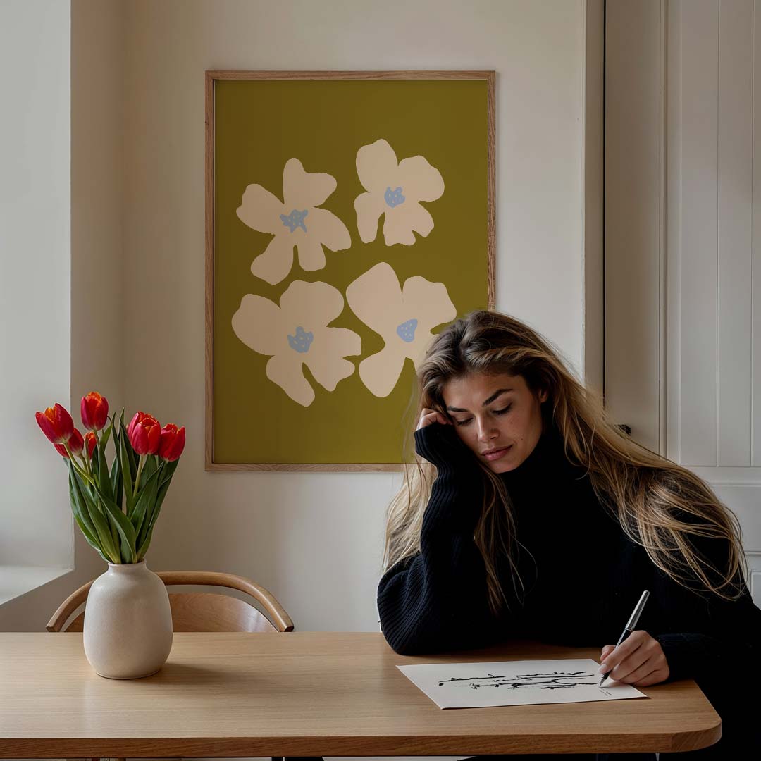 Rustieke Bloemen – bloemen poster in staand formaat