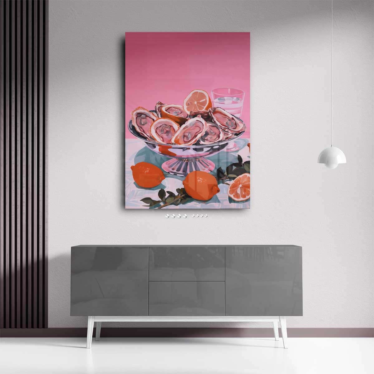 Kleurrijke Zeevruchtenverleiding – portret wandkunst van WallArtistic