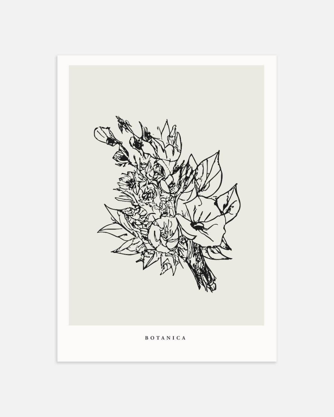 Botanische bloemen Poster Kunstwerk – portret wanddecoratie van WallArtistic