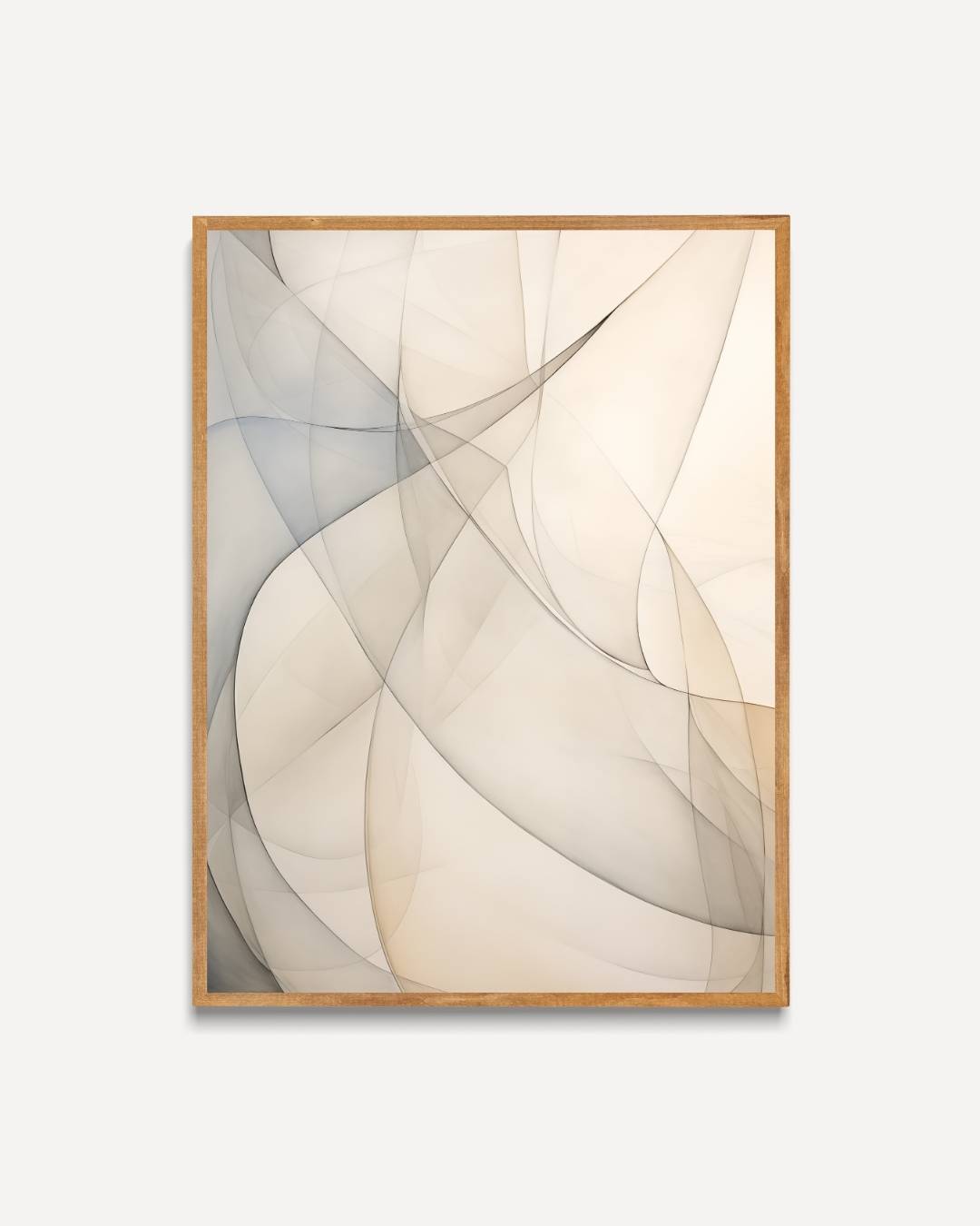 Vloeiende abstractie in pastel Poster – portret poster als wanddecoratie