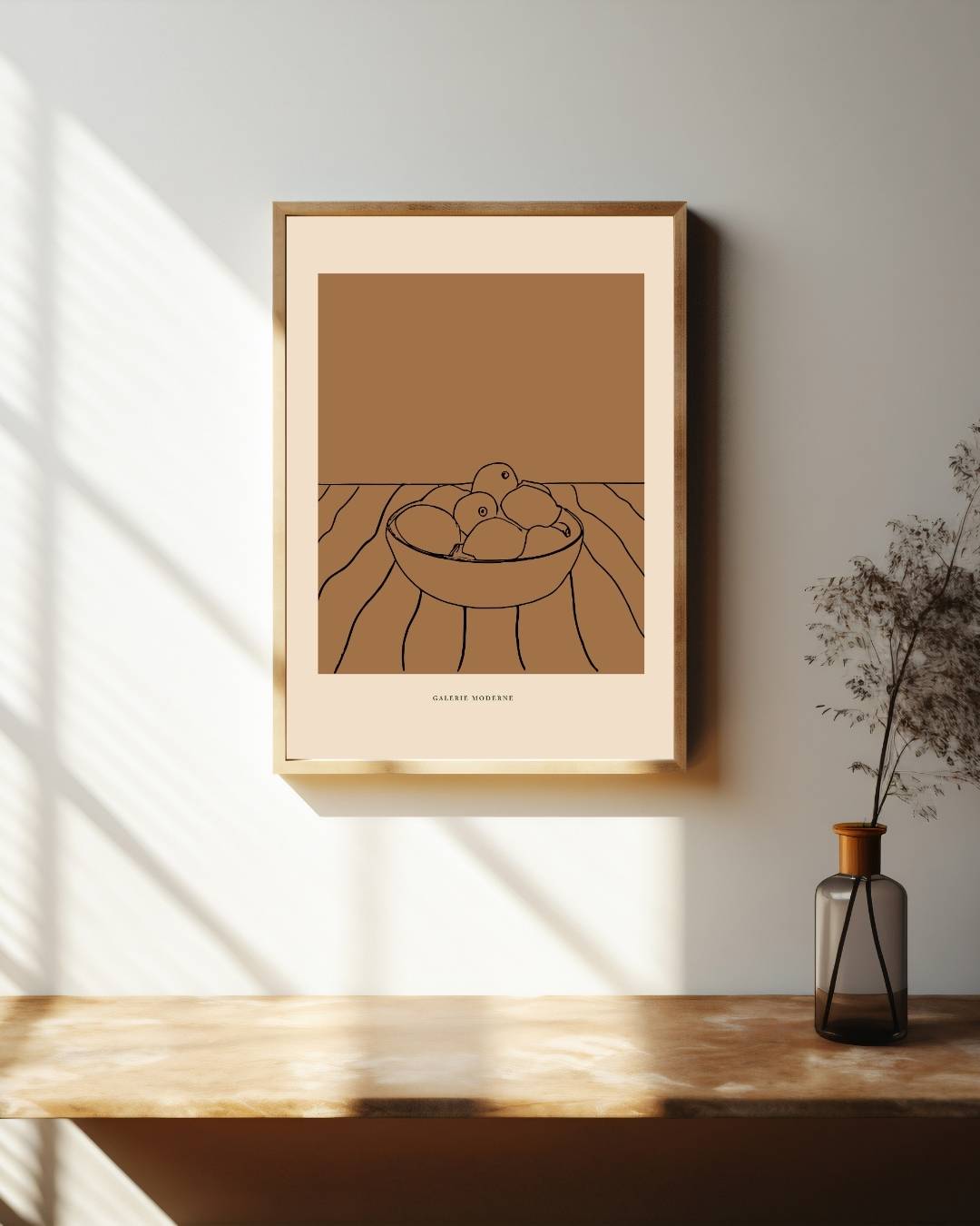 Aardetinten stilleven Poster – staande poster voor modern interieur