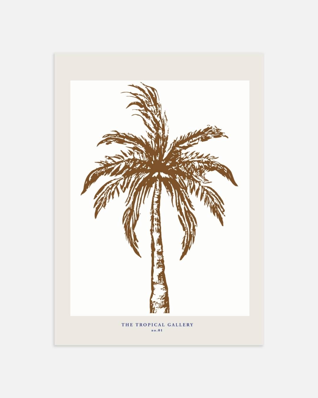 Botanische palmbomen Poster – portret wanddecoratie van WallArtistic