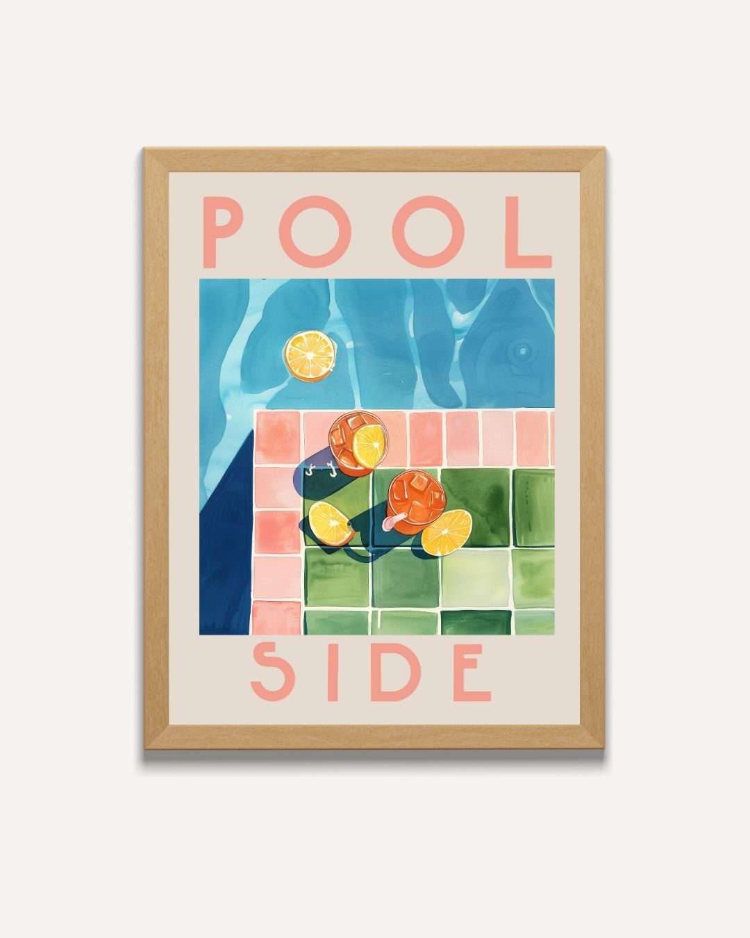 Pool Side Poster – portret poster als wanddecoratie