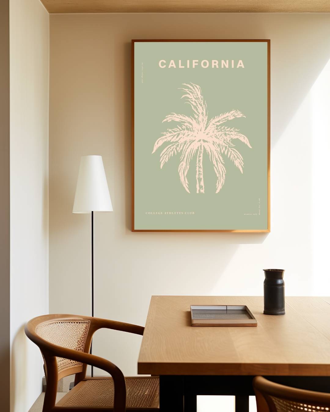 California palmboom Poster – staande poster voor modern interieur