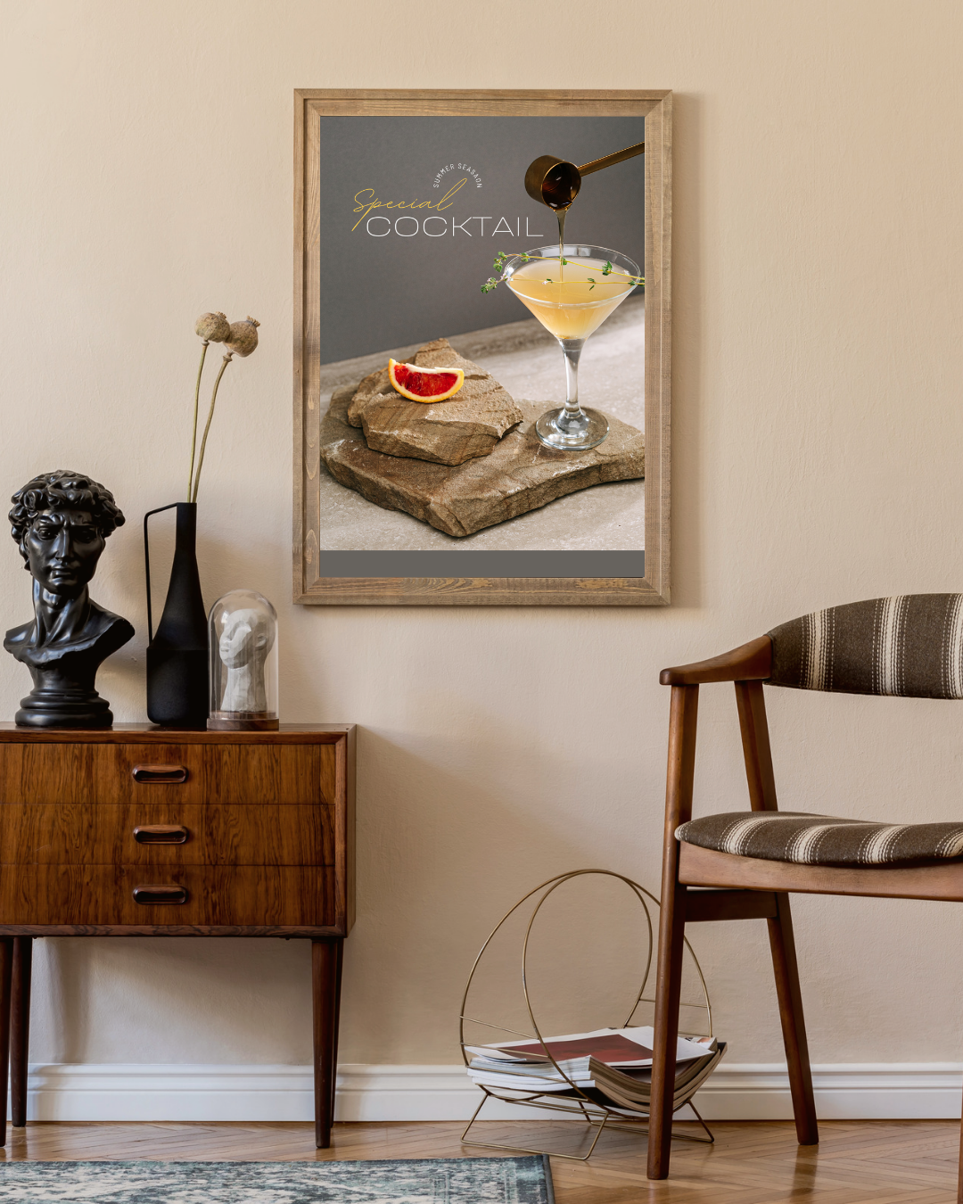 Cocktail Poster – portret wanddecoratie van WallArtistic