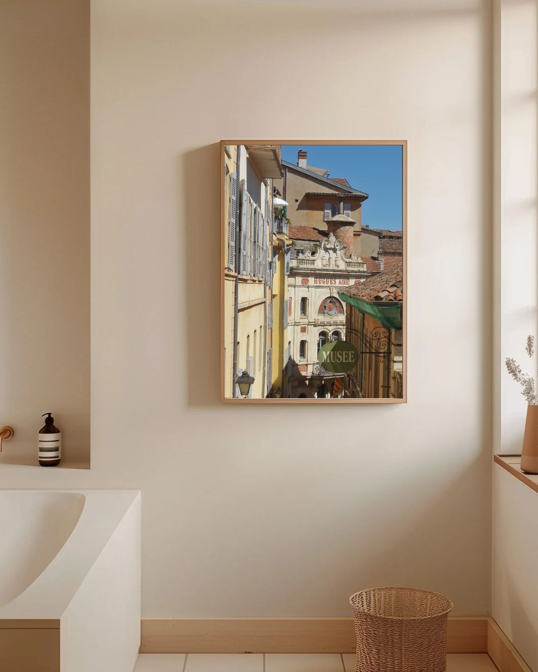 Historische Franse architectuur Poster – staande poster voor modern interieur