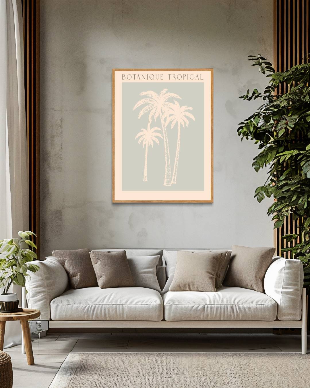 Vintage palmbomen Poster – staande poster voor modern interieur