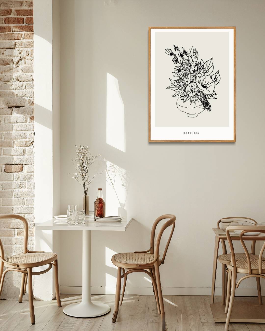 Botanica bloemen Poster Kunstwerk – staande poster voor modern interieur