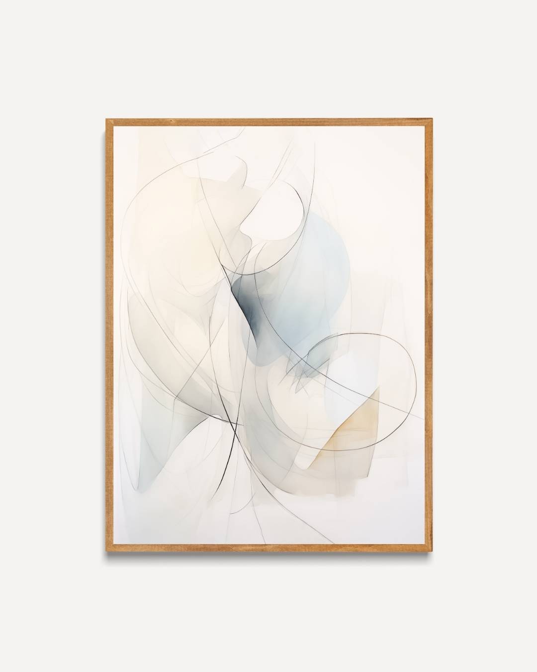 Luchtige abstractie in pastel Poster – portret poster als wanddecoratie
