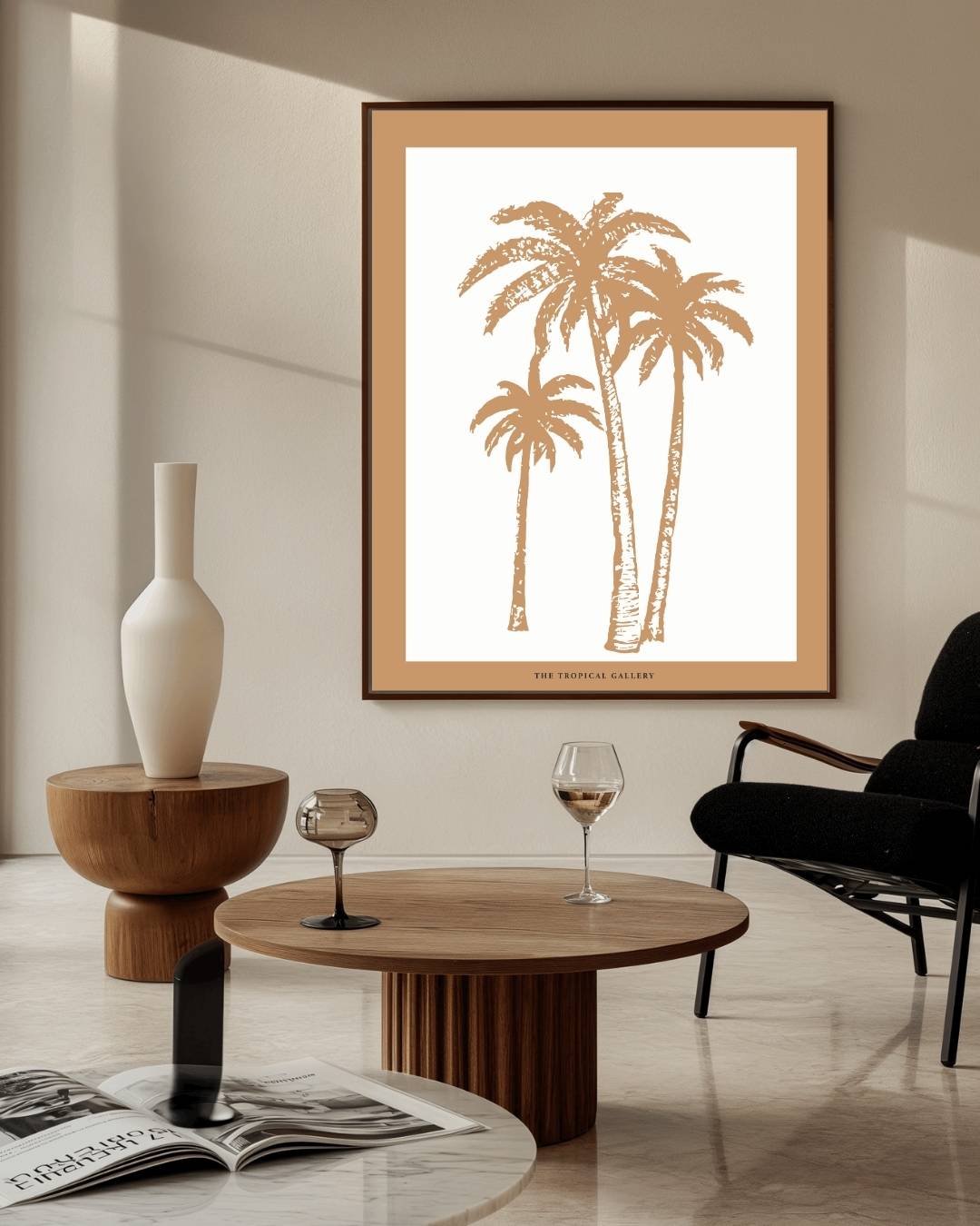 Botanische palmbomen Poster – staande poster voor modern interieur
