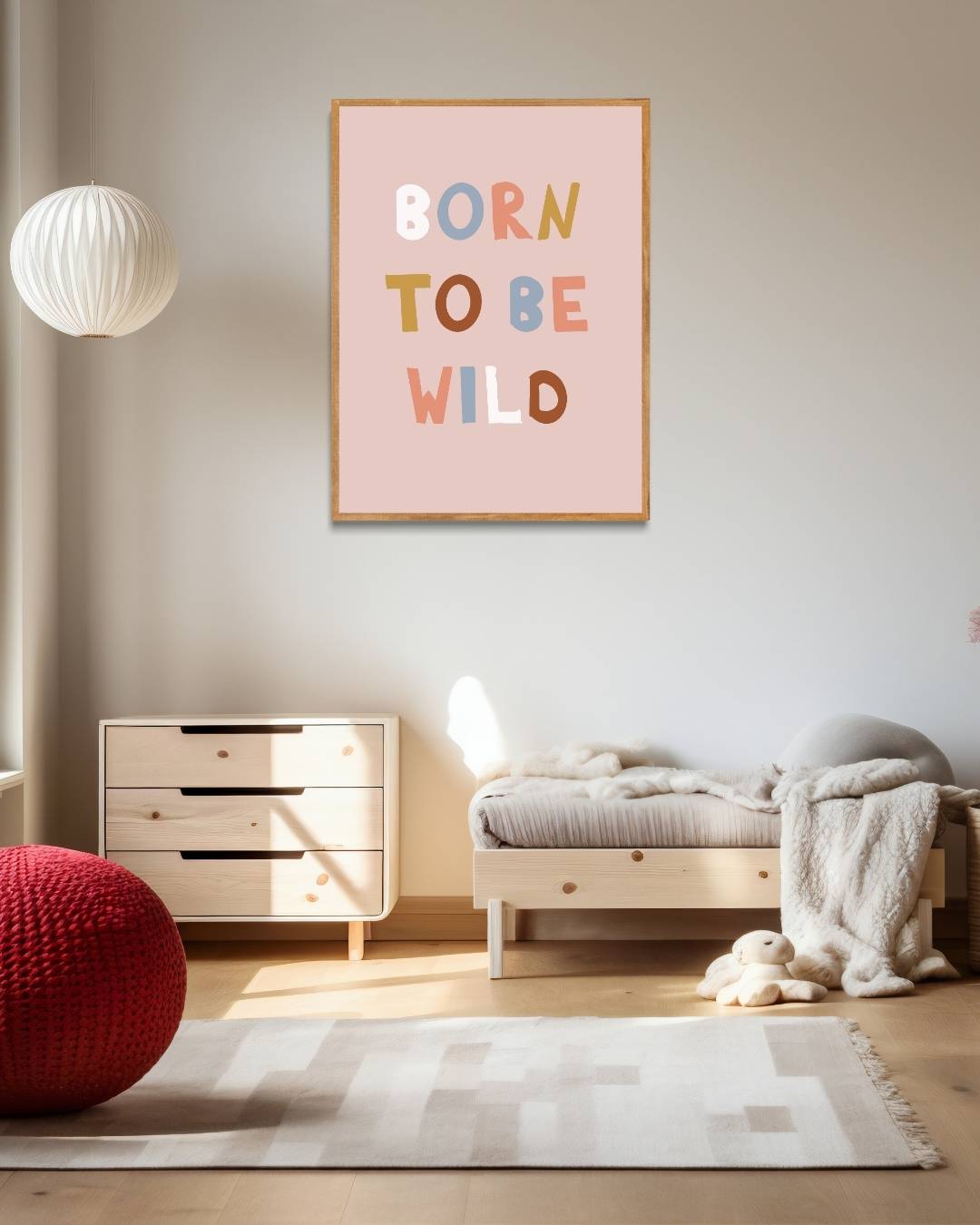 Born to Be Wild Poster – staande poster voor modern interieur