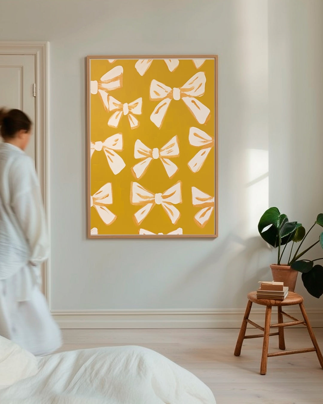 Strik Patroon Poster – staande poster voor modern interieur