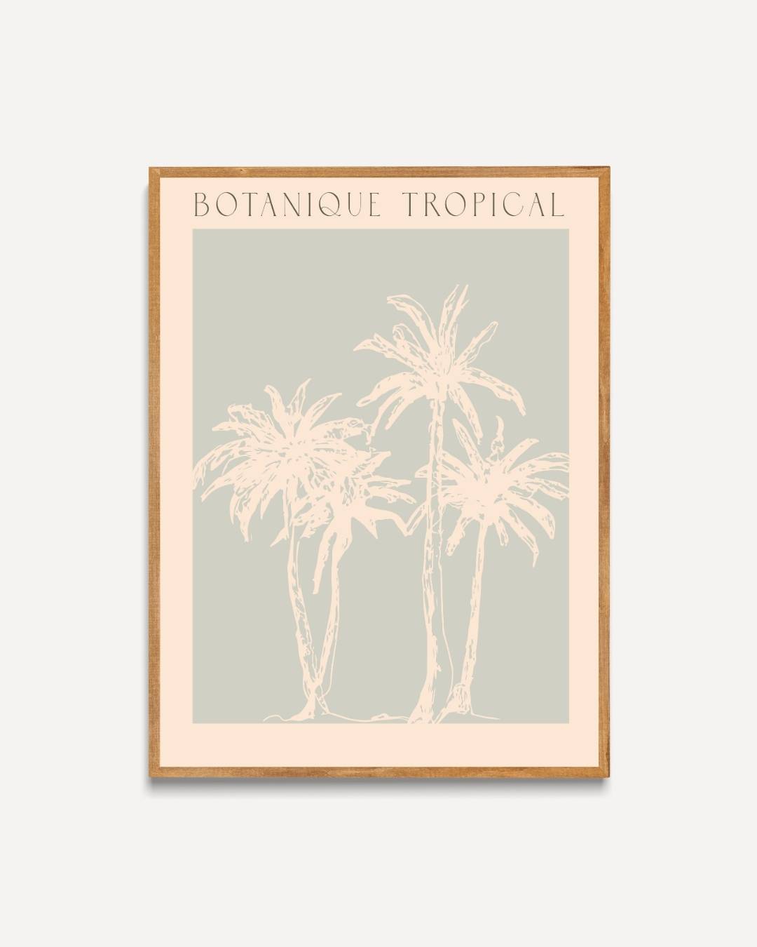 Botanique tropical palmbomen poster – portret poster als wanddecoratie