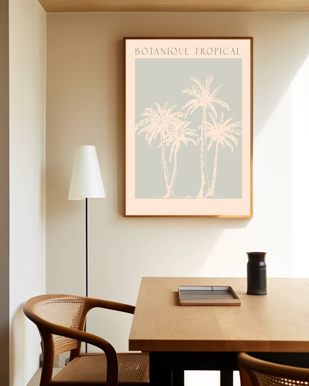 Botanique tropical palmbomen poster – staande poster voor modern interieur