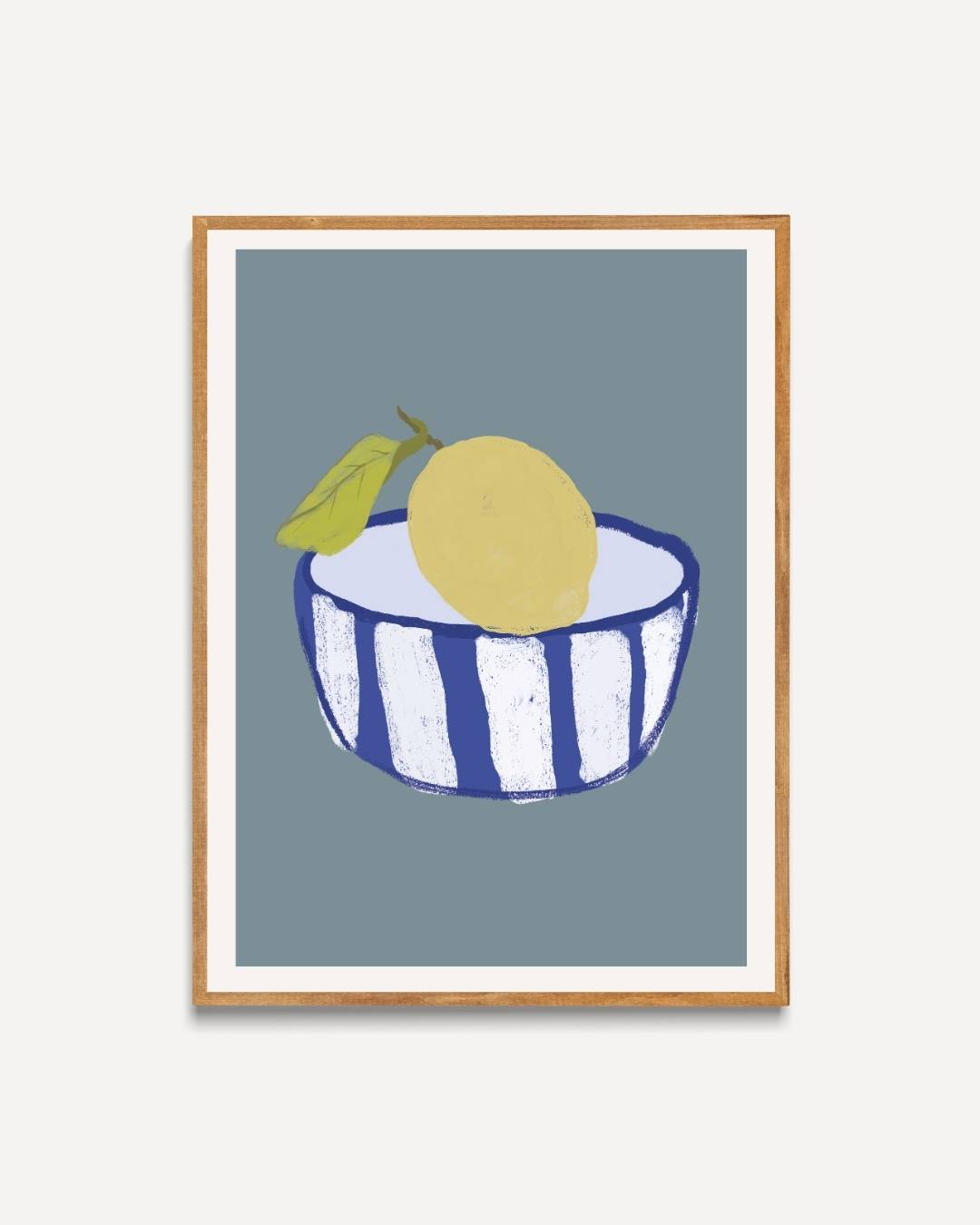 Citroenschaal Poster – portret poster als wanddecoratie