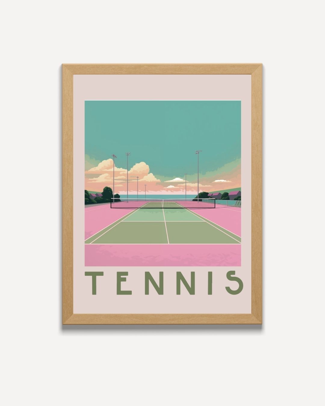 Tennis Poster – portret poster als wanddecoratie