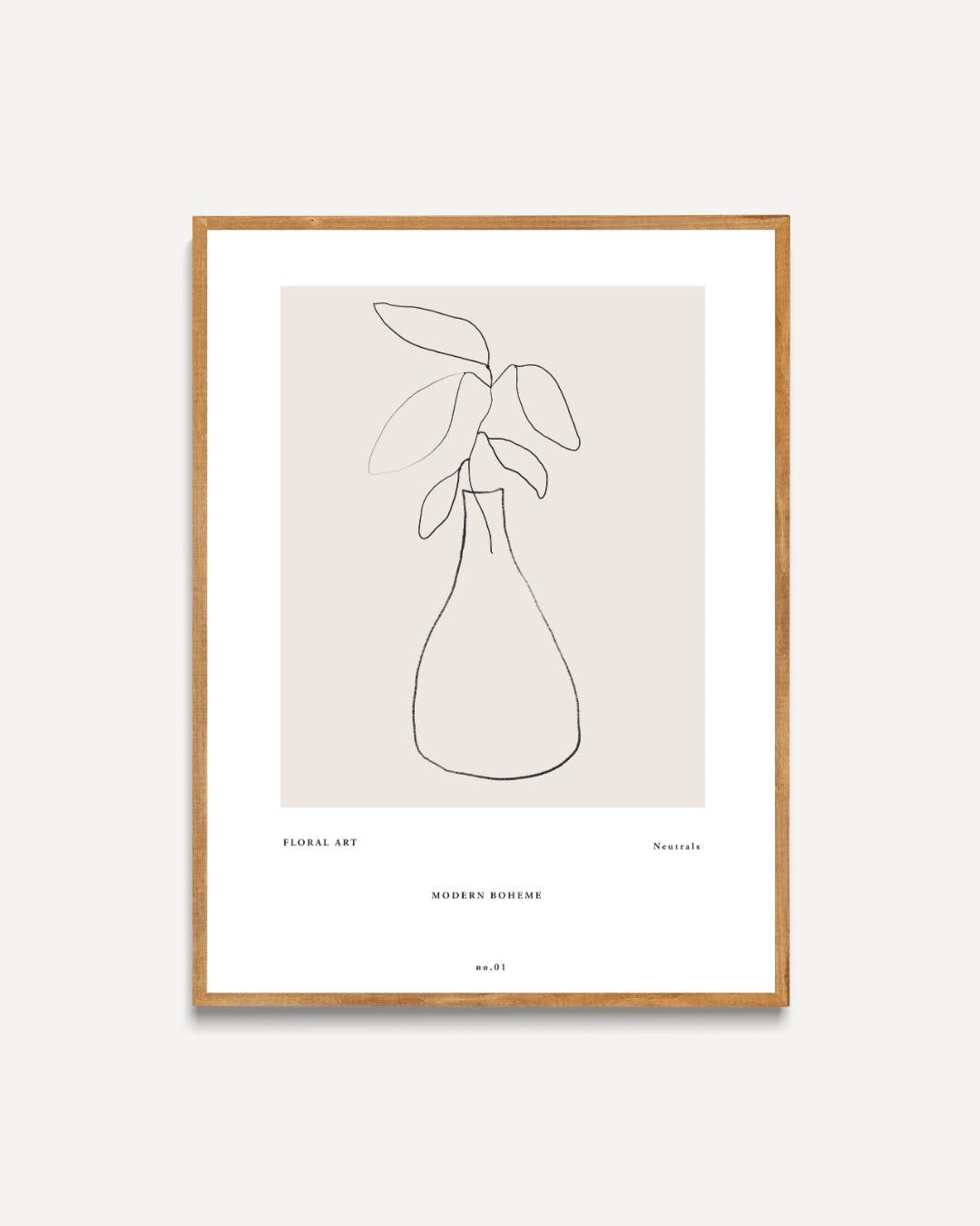 Minimalistische vaas Poster – portret poster als wanddecoratie
