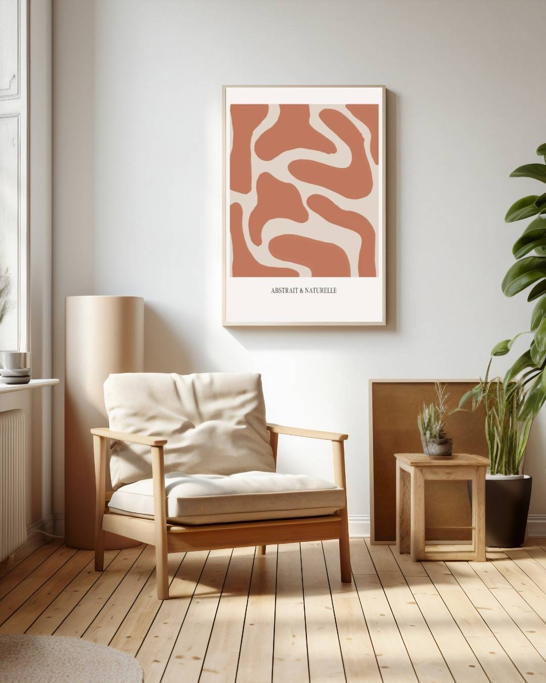 Abstrait & naturelle Poster – staande poster voor modern interieur