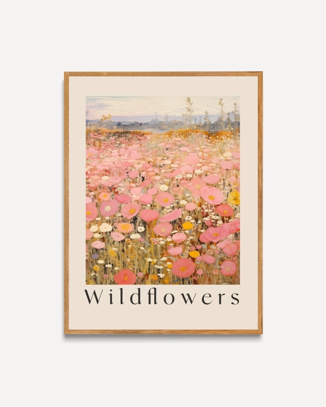 Wildflowers bloemenveld Poster – portret poster als wanddecoratie
