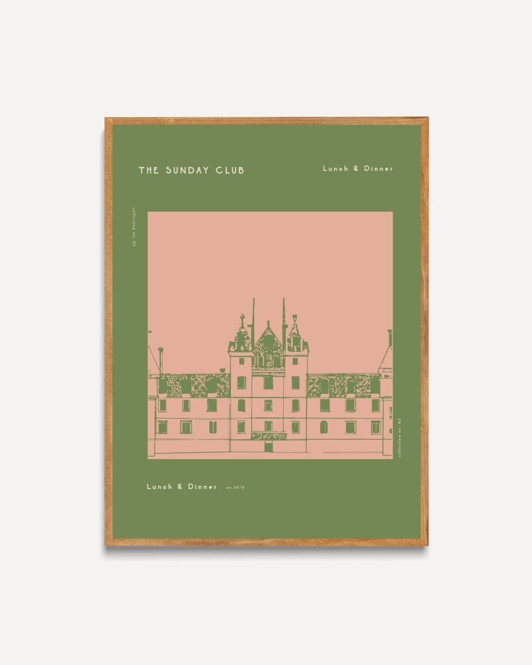 The Sunday Club klassiek paleis Poster – portret poster als wanddecoratie