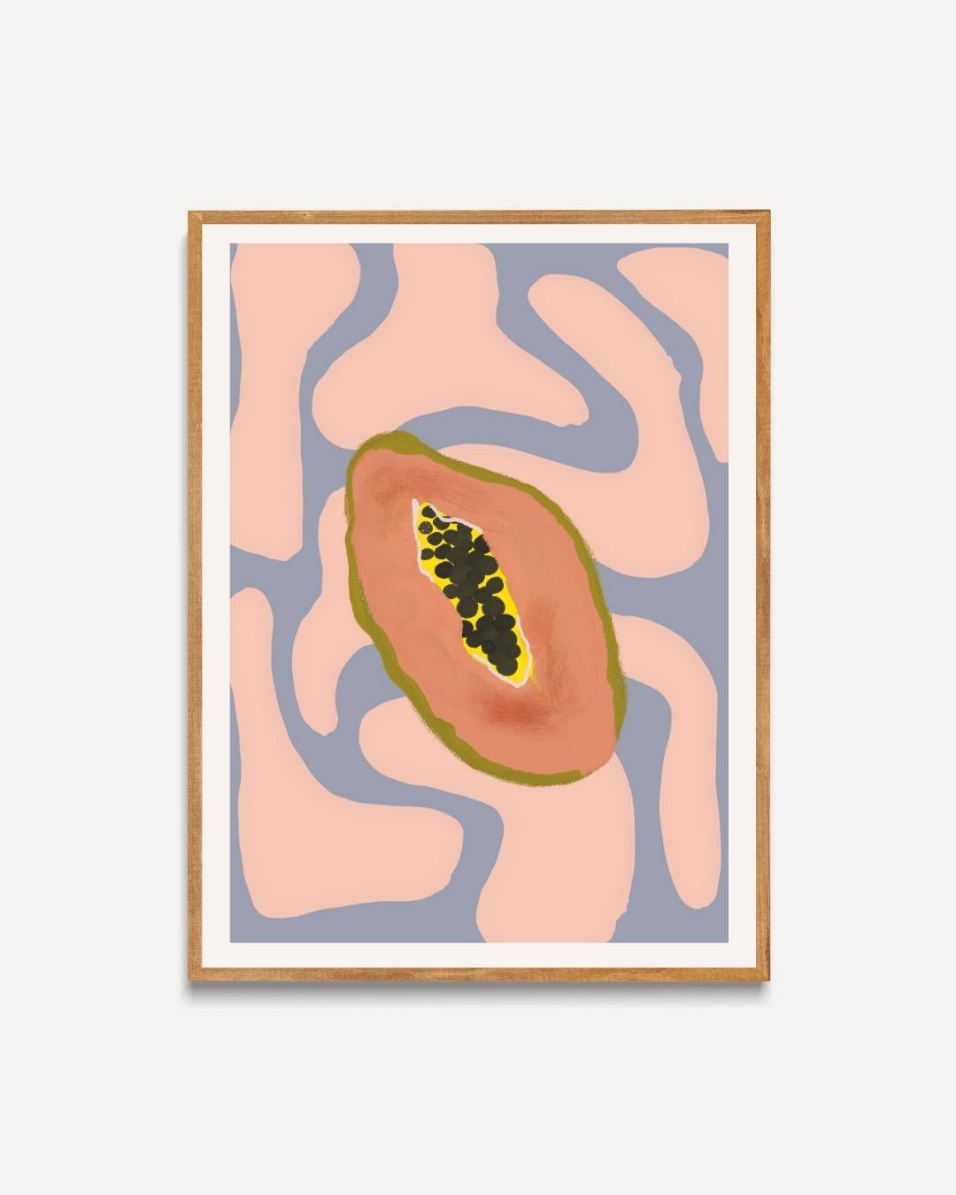 Papaja abstract Poster – portret poster als wanddecoratie