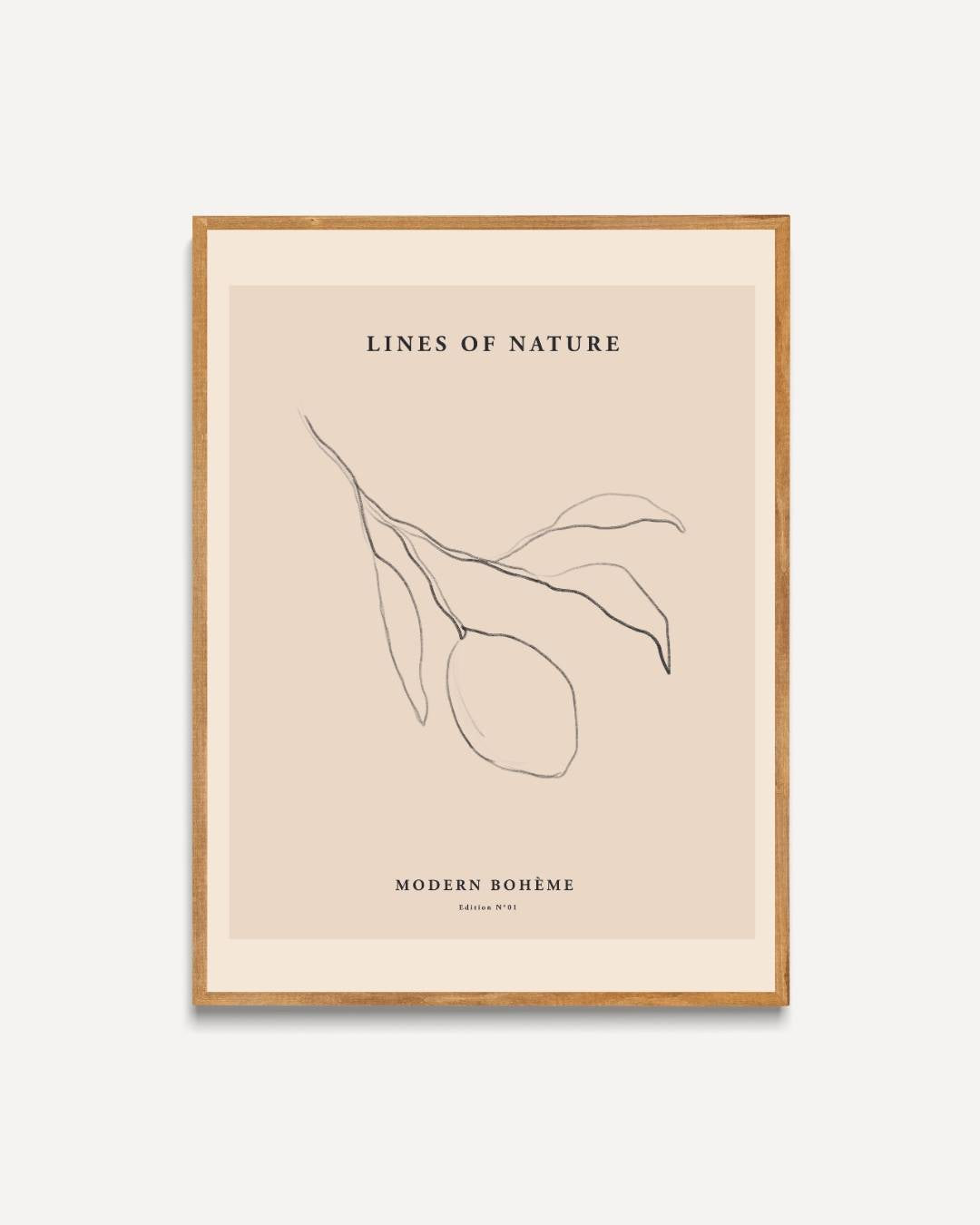 Lines of nature Poster – portret poster als wanddecoratie