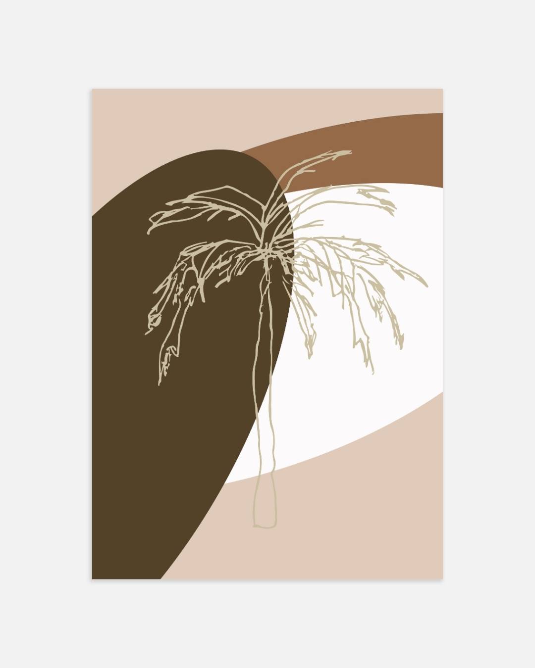 Abstracte palmboom Poster – portret wanddecoratie van WallArtistic