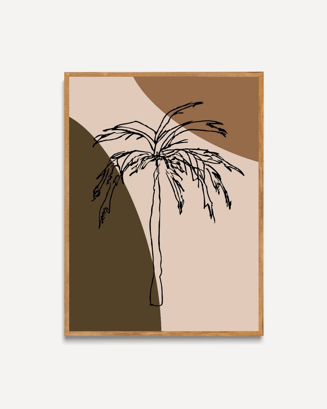 Minimalistische palmboom poster – portret poster als wanddecoratie