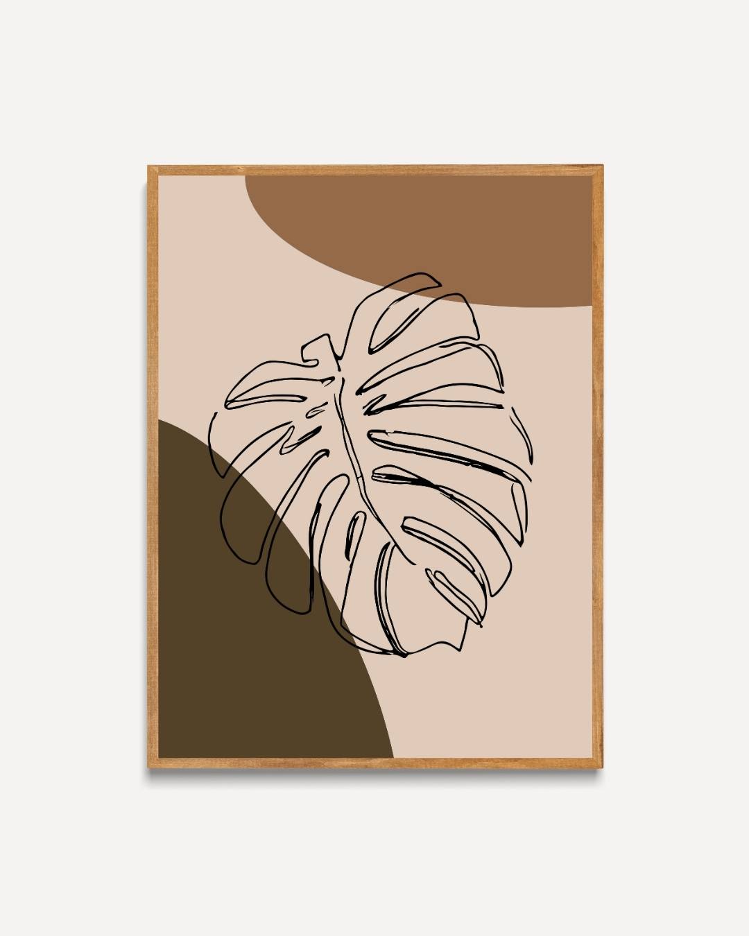 Monstera blad poster – portret poster als wanddecoratie