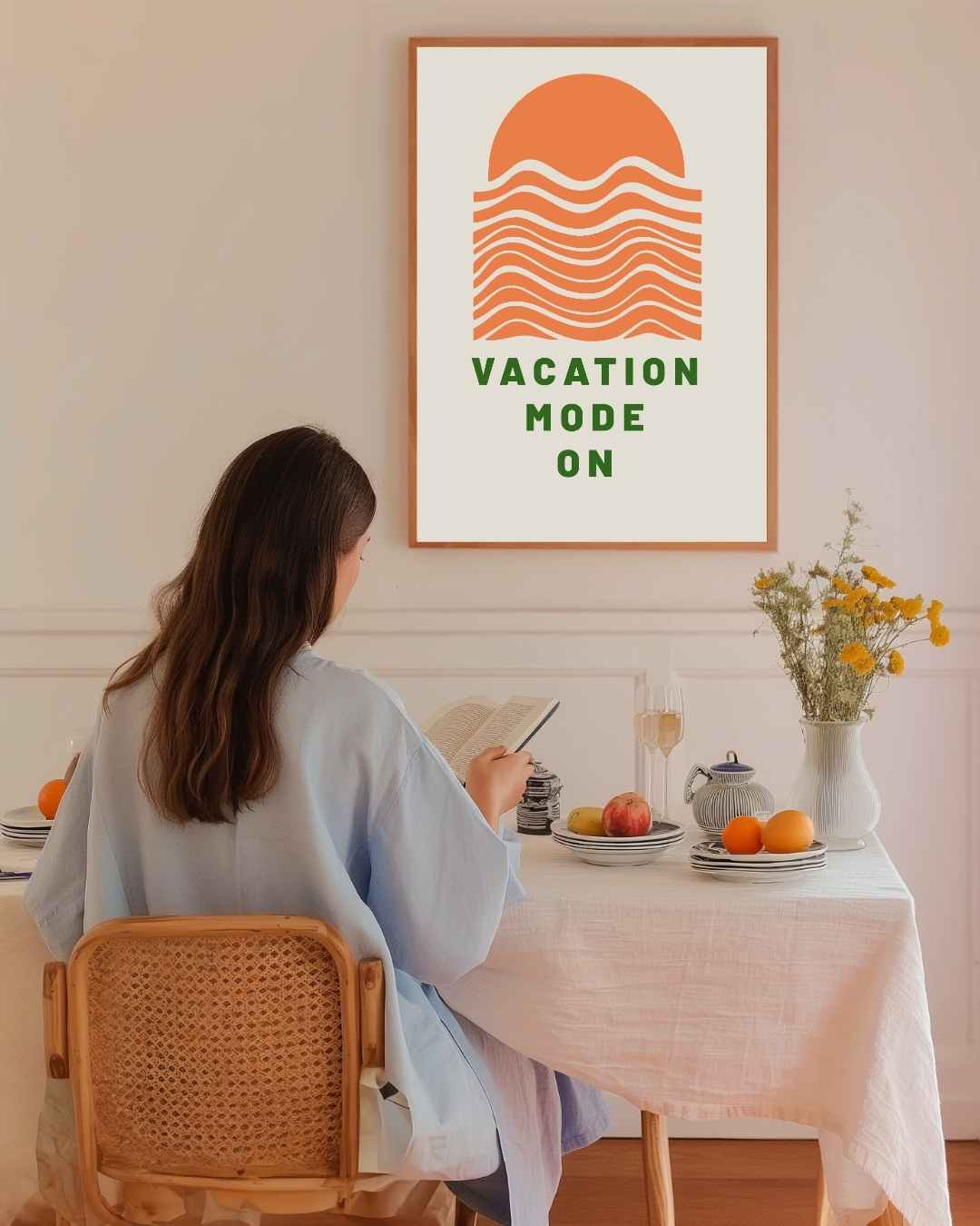 Vacation Mode On Poster – staande poster voor modern interieur