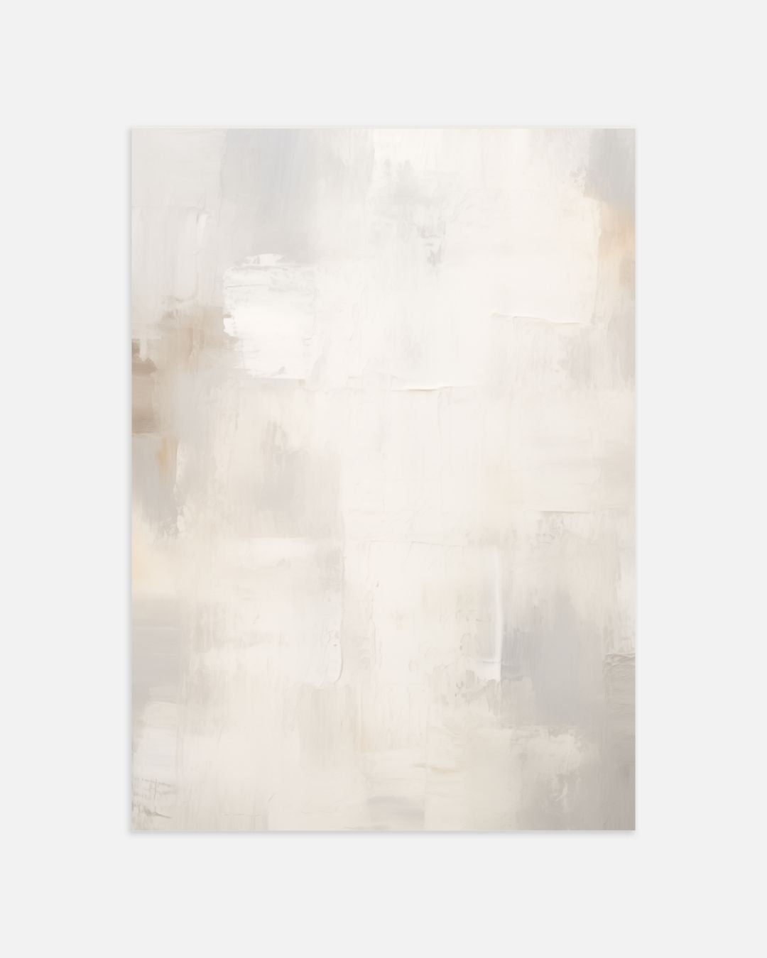 Beige Abstracte Kunst Posterset – tweedelige poster set voor modern interieur