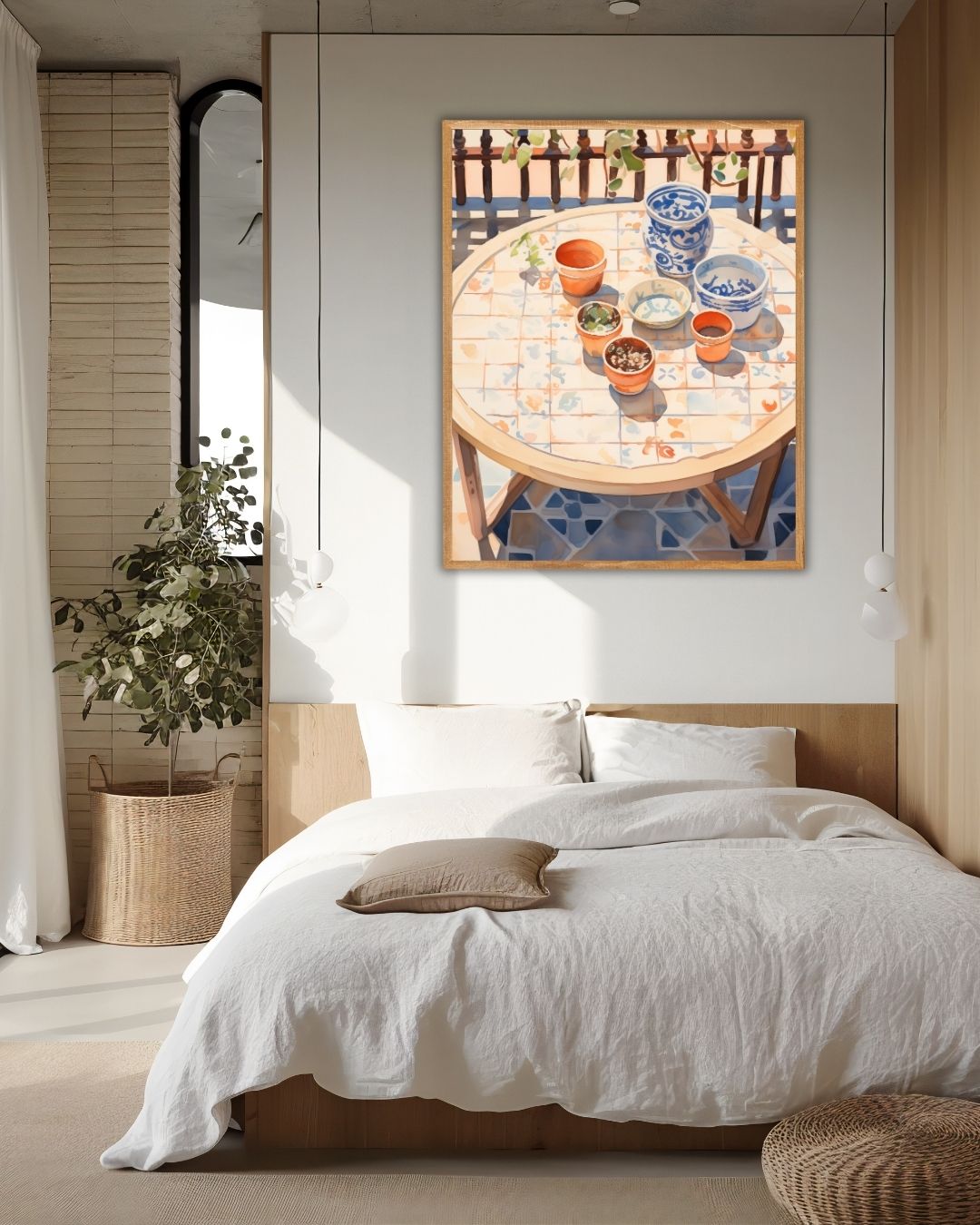 Terracotta Terras – staande poster voor modern interieur