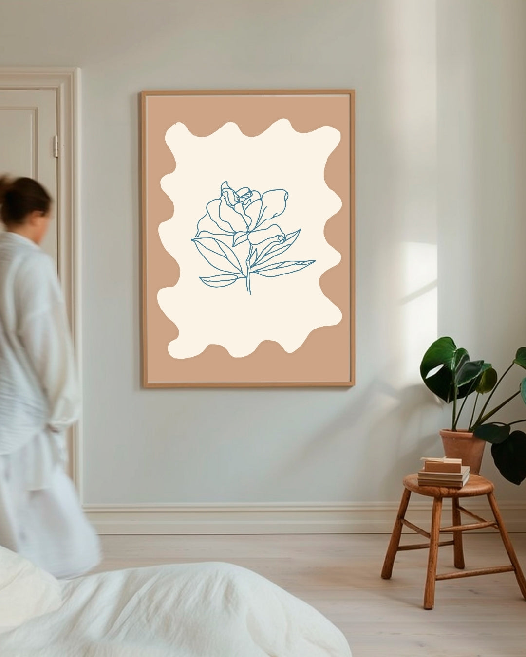 Botanische Bloem Poster – staande poster voor modern interieur