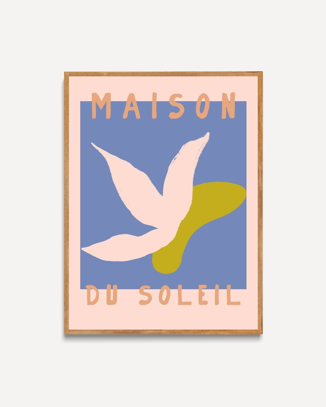 Soleil abstrait Poster – portret poster als wanddecoratie