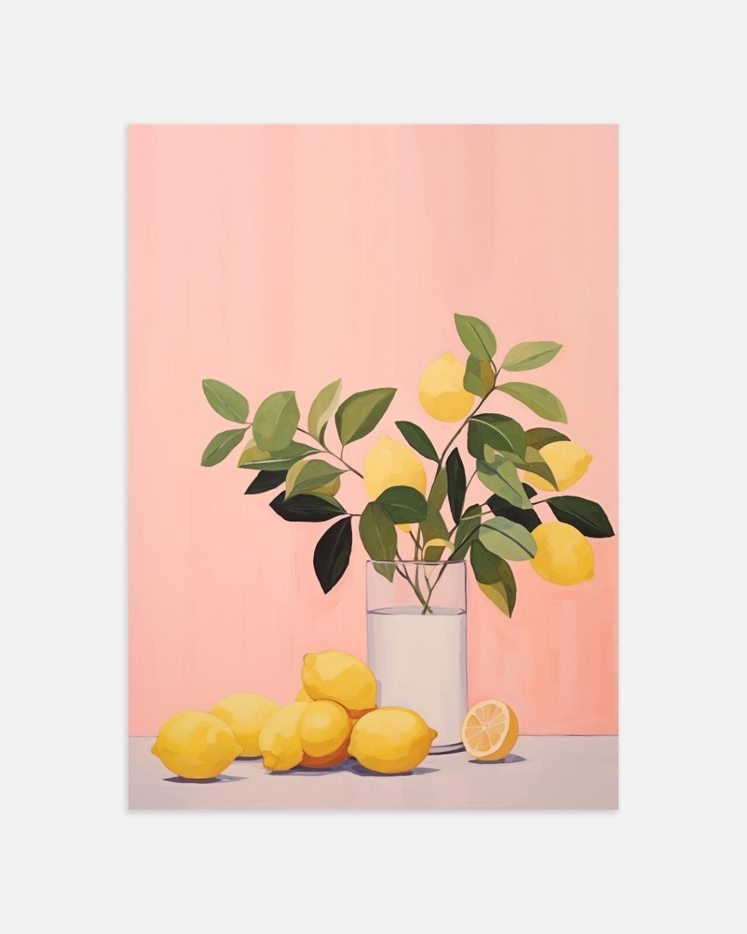 Lemon Tree Poster – portret wanddecoratie van WallArtistic