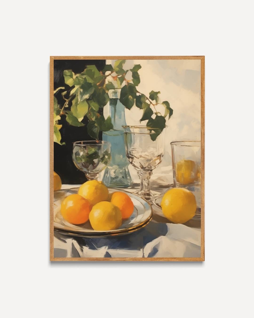 Citrus stilleven Poster – portret poster als wanddecoratie