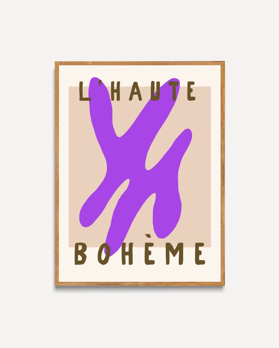Bohème violet Poster – portret poster als wanddecoratie